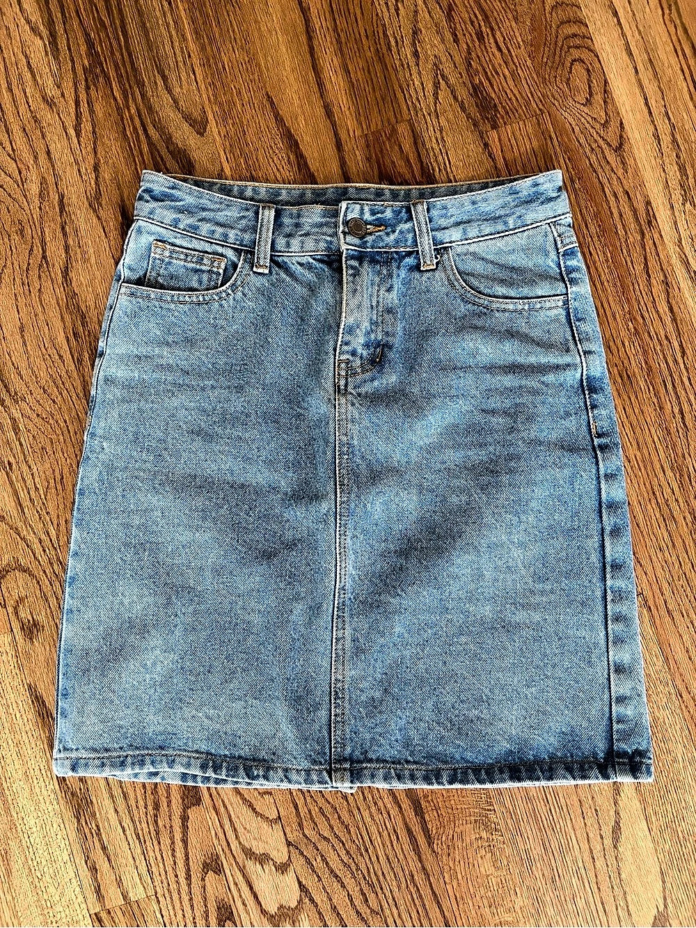 John Galt Women Denim Mini Skirt Small